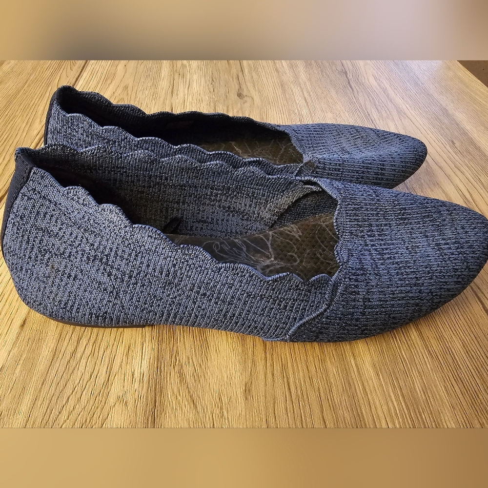 Skechers Women's Cleo Flats - Navy Blue - Size 10